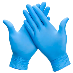GUANTES 100% NITRILO COLOR AZUL
